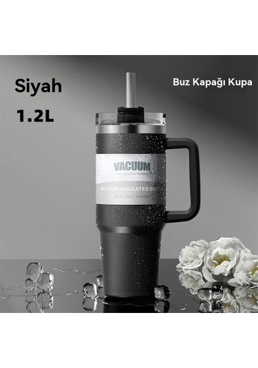 Arabaya Monte 304 Paslanmaz Çelik Isı Ve Soğuk İzolasyonlu Buz Kabı