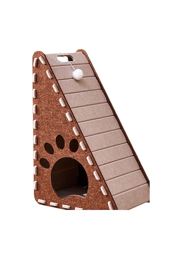 Homyl Kedi Tırmalama Pedi Keçe Ayaklı Tahtası Kapalı Kediler