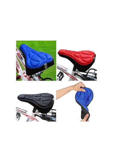 Fochsia Siyah Stil Dağ Bisikleti 3d Sele Kılıfı Kalın Nefes Alabilir Süper Yumuşak Bisiklet Ko Altın