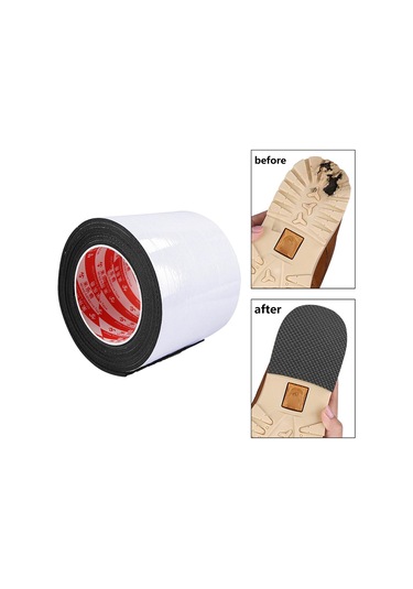 Suntek Ayakkabı Tabanı Koruyucu Kaymaz Taban Çıkartmaları 10cmx200cm Siyah