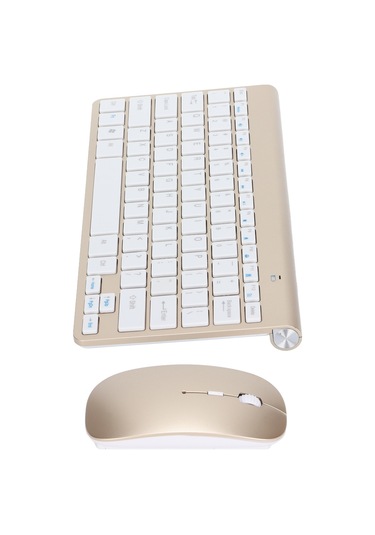 Ximistore9 78 Tuşlu 2.4g Kablosuz Klavye Fare Seti, Ergonomik Tasarım, Dürtüye Hızlı Tepki, Piyano Sınıfı Boya, Kaymazsız Ayak, Ev Ve Ofis Kullanıma Uygun, Gümüş Renk Pil Dahil Değil