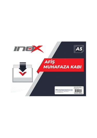 İnox A5 Afiş Muhafaza Kabı 8696 - Şeffaf Plastik Afiş Kılıfı