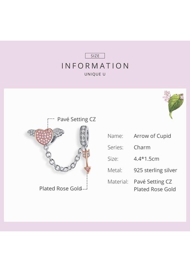Bamoer 925 Ayar Gümüş Ok Aşk Tanrısı Kalp Kanat Aşk Kolye Zinciri Kadınlar İçin Yılan Takılar Gümüş