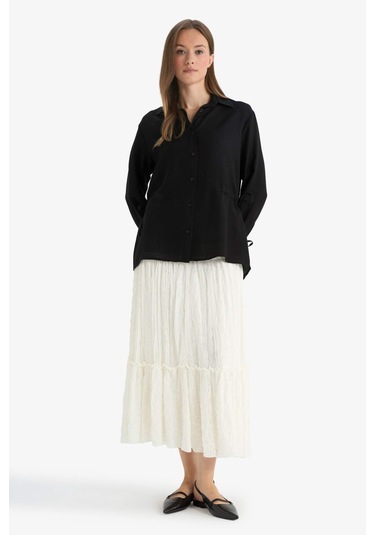 Defacto A Kesim Dantel Maxi Etek F6601ax25hser105 Ekru