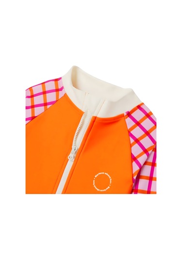 Kietla Uv Korumalı Kız Çocuk Mayosu Tartan Red Kırmızı