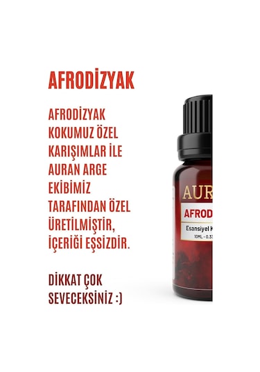 AURAN Afrodizyak Esansiyel Uçucu Koku Yağı Buhurdanlık Yağı 10ML