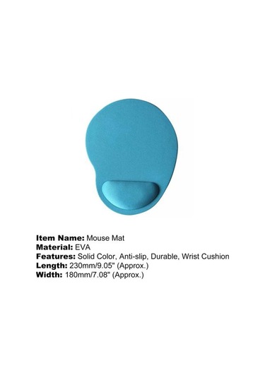 Lacivert Genel Kaymaz Yumuşak Eva Bilek Pedi Oyun Mouse Pad Pc Dizüstü Bilgisayar İçin