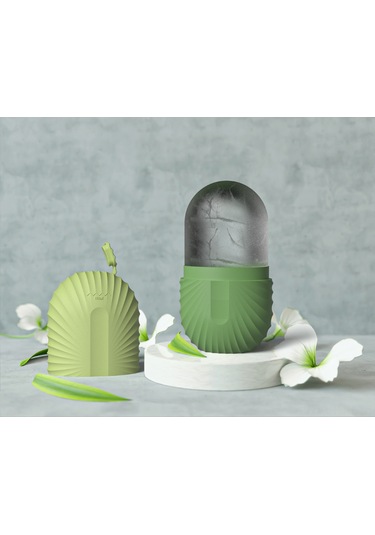 Jeehugo Cilt Bakımı Multifonksiyonel Buz Rulosu - Kuru Cilt, Akne, Şişlik Azaltıcı, Canlandıran, Elverişli Tasarım - Kestane Kabuk Deseni Yeni Renk Çok Renkli