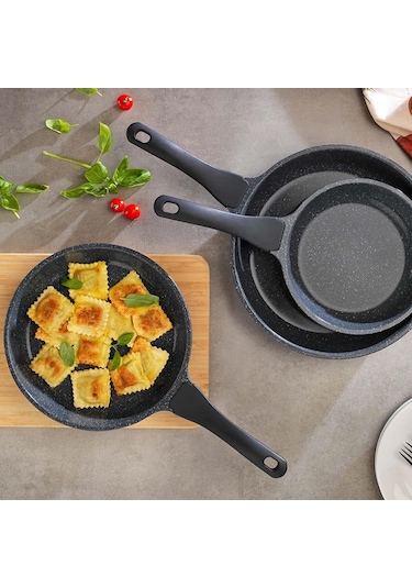 Schafer Stark 3lü Döküm Tava Seti Granit