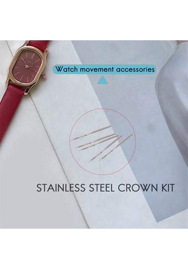 Xurunkeji 20 Adet Hareket Saati Çelik Saplı Kurma Kolu Kiti Saat Parçaları Nh35 Nh36 Nh38 Nh39 Hareket Saati Sapı Yedek Parçaları Gümüş