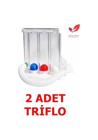 Triflo Solunum Egzersiz Cihazı Nefes Egzersiz Aleti 3 Top 2 Adet
