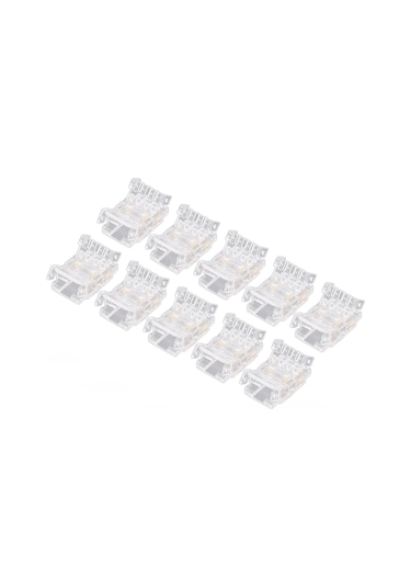 Kosona 10 Adet Cob Led Şerit Bağlantı Elemanı - 3pin 10mm, Kaynaklı Olmayan, Sürekli Bağlantı, Ev Ofis İçin, Pc Malzeme