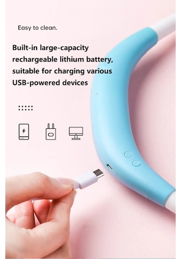 Aromaterapi Difüzörlü Usb Fan, Elektrikli Fan Siyah,