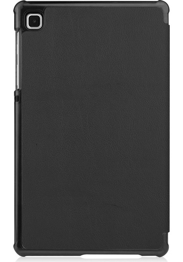 Sandwich Samsung Galaxy Uyumlu Tab A7 Lite İçin Siyah Üçlü Katlı Stand Korumalı Kılıf, Pc+pu Malzeme, Darbe Ve Çizikten Koruma Kapakl Kapaklı Kılıf