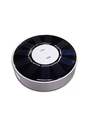 Güneş Enerjili 8 Led Beyaz Işık Hareket Sensörlü Şarjlı Type-c Girişli Led Lamba Koridor Dolap İçi Amber - Beyaz - Mavi