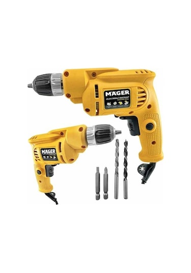 Mager Mgr10700 Elektrikli Darbesiz 10 mm Matkap 24 Parça Usta Seti