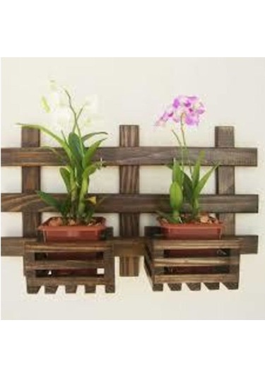 Umutpark Umuthomedesing Ahşap 2 Li Duvar Çiçeklik Saksılık.