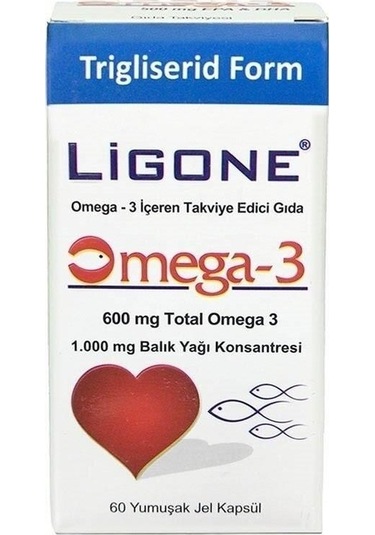Ligone Omega 3 600 Mg 60 Yumuşak Kapsül