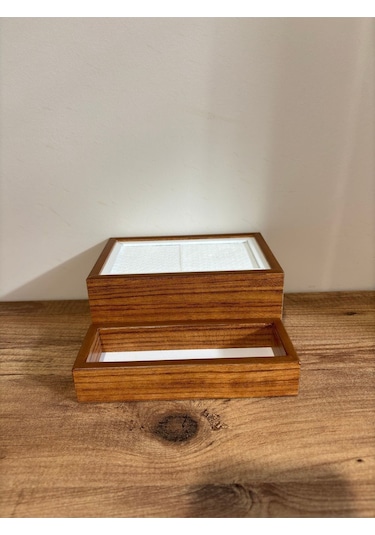 Mimoza Baharatlık Bölmeli Ahşap Masaüstü Peçetelik 6 Adet Restaurant Dispenser Afrika Ceviz Baharatlıklar Hariç