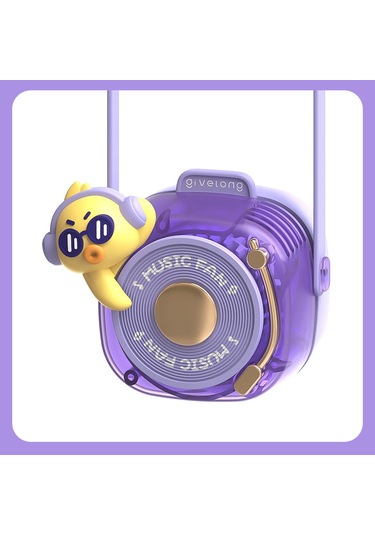 Lyon Şapka Yapraksızlı Oyun Fan Taşın Mini Fan - Mavi