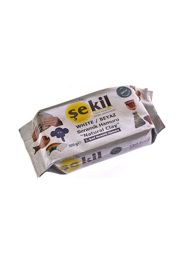 Şekil Seramik Hamuru 500Gr. - Beyaz