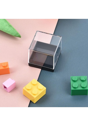 1 Adet Saklama Kutusu Kapakları Taş Ekran Para Temizle Konteyner Numune Mineral Kutusu Şeffaf