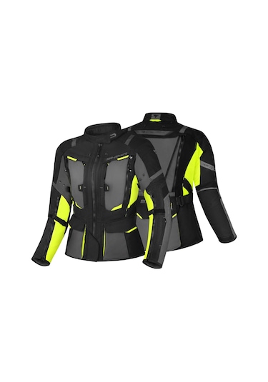 Held Shima Hero 2.0 Korumalı Kadın Motosiklet Montu Sarı
