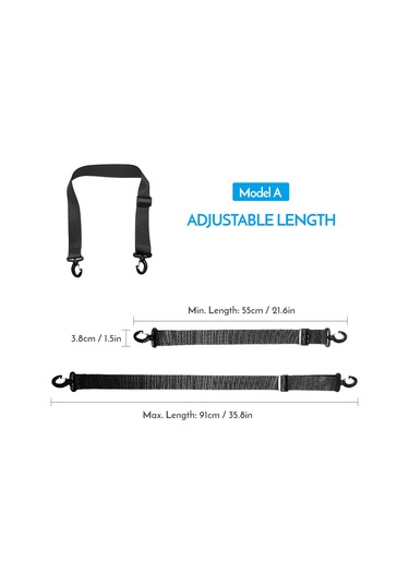 Moveevo Mavi Kayak Ayakkabısı Taşıma Kayışı, Ayarlanabilir Kilitli Elden/omuz Taşıma Bandı, Çift Fonksiyonlu Spor Aletleri Taşıyıcı Mavi