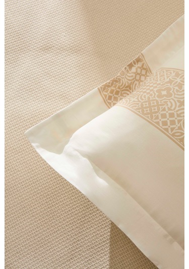 Kaşmir Home Frig %100 Pamuk Çift Kişilik Pike Takımı Bej Bej