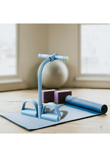 Suntek Omuz Kol Bel Için Pedal Direnç Bandı Çok İşlevli Mavi