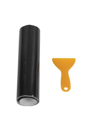 Lemestar 140x20cm Evrensel Araba Ön Cam Güneş Koruyucu Şeridi - Parlak Siyah Pvc Malzeme, Güvenli Sürüüş, Kolay Kurulum Spatula Dahil