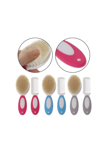 Adet Taşınabilir Yumuşak Yenidoğan Bebek Saç Fırçası Bebek Çocuk Tarak Çocuk Saç Fırçası Setleri Erkek Kız Kafa Masajı Gxmb