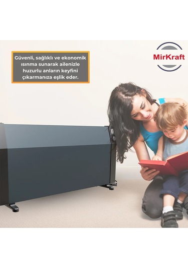 Mirkraft Econ 110 Antrasit Dijital Konvektör Isıtıcı