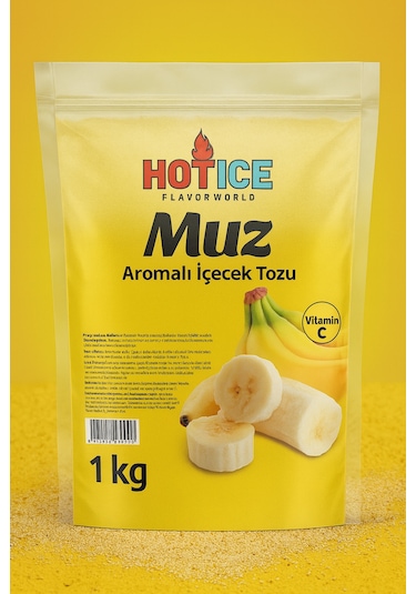 Hotıce Muz Aromalı İçecek Tozu 1 KG