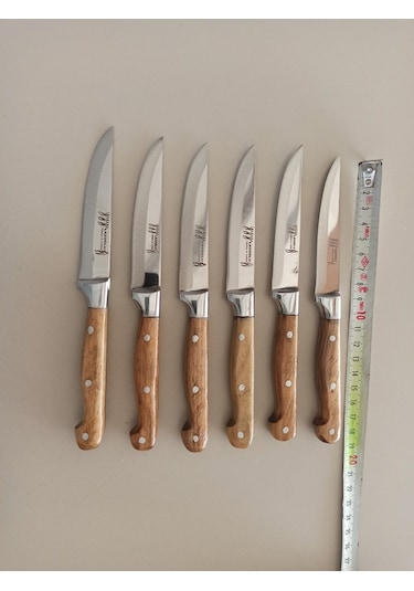 6 Adet Lazoğlu Sürmene Sebze Meyve Küçük Bıçak Seti Set