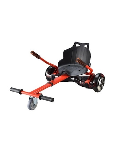 Hoverkart Elektrikli Kaykay Koltuk Scooter Aparat Kırmızı+ek Cırt