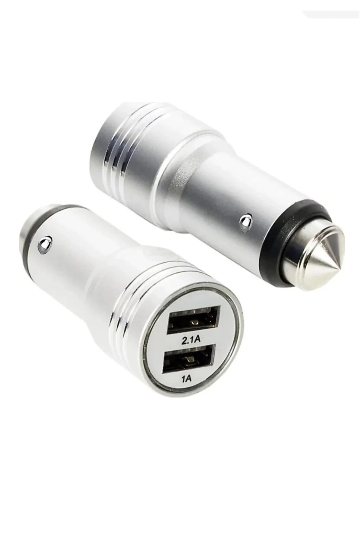 Araç Çakmaklık 2xusb Giriş Fişi Metal Wb-105 12v-24v Oto Çakmak