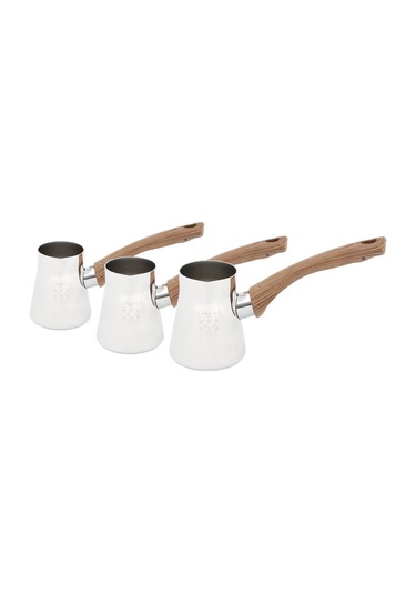 Serenk Definition Standlı 4  Parça Çelik Cezve Seti