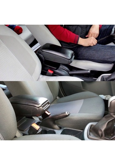 Renault Megane 2 Araca Özel Kol Dayama Kolçak Siyah 2003-2011 Arası Modellere Uyumlu Niken