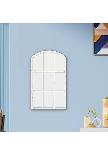 Suntek Kemerli Bölmesi Ayna Taklit Aynası Izgara Duvar Beyaz