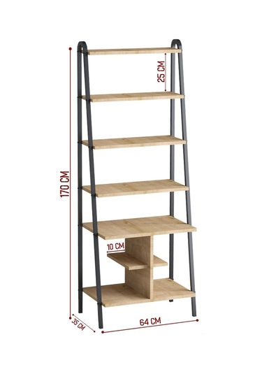 Decormet Oliva Kitaplık Dec0132 Çok Renkli