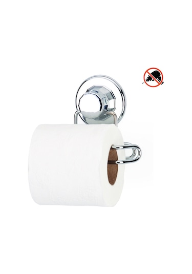 Vakumlu Banyo Tuvalet Kağıdı Askısı Krom