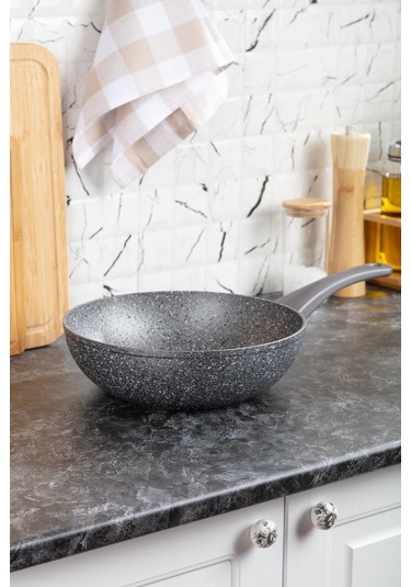 Pietra - 28 Cm Granit Wok Tava