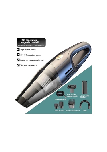 Xiaomi Youpin Araba Elektrikli Süpürge 120 W Yüksek Güç Mini El Kablosuz Elektrikli Süpürge Güçlü Emiş Çift Kullanım Araba Ev Için Yeni