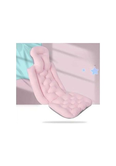 Trendooze Sunshine022 Pembe Emici Banyo Paspası Kaymaz Polyester Küvet Minderi Hafifletici Şezlong Pembe Pembe