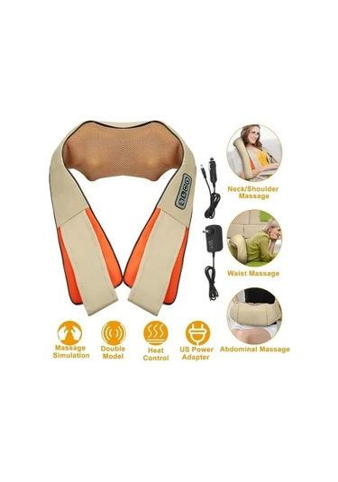 Darbeli Boyun - Omuz Masaj Şalı 4741 Açık Mavi