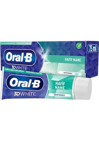 Oral-B Pro 3D White Hafif Nane Diş Macunu 75 ML