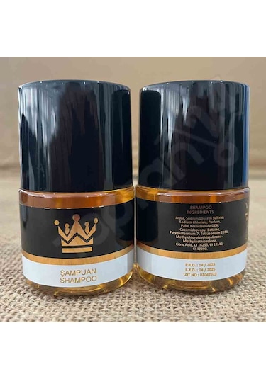 Otel Şampuanı Geniş Kapak Yaldızlı 50 Ml - 100 Adet