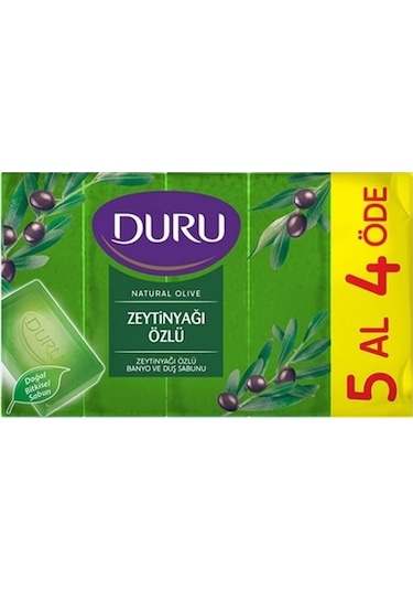 Duru Zeytinyağı Özlü Sabun 5 Al 4 Öde 750 G