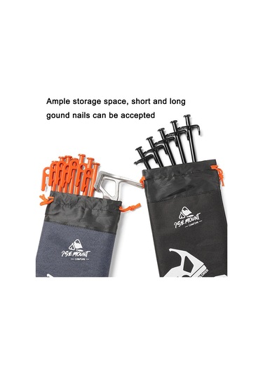 Skycity Kamp Çadırı Çivisi Ve Rüzgar İpi Saklama Çantası - Renk Seçenekli Kırmızı